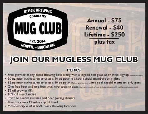 Mug Club - Block Brewing