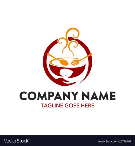 Food and beverage logo Royalty Free Vector Image