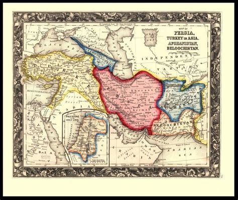 Middle East circa 1867 | Map, Historical maps, Old maps