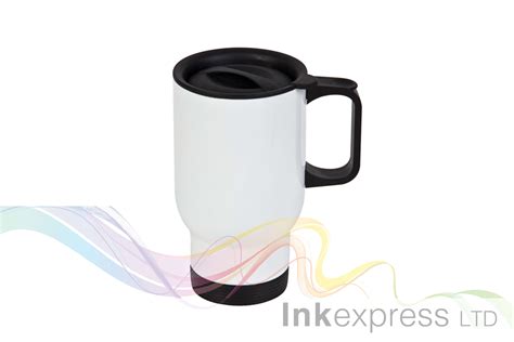 Sublimation 14oz White Stainless Steel Travel Mugs - with Gift Boxes | Ink Express