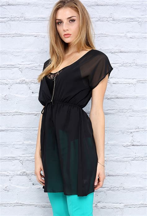 Chiffon Cover-Up Dress | Shop Old Dresses at Papaya Clothing