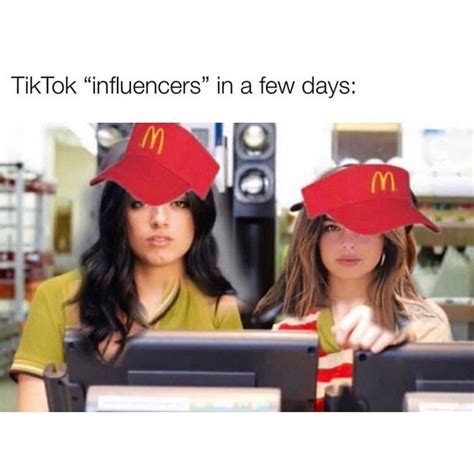 TikTok "influencers" in a few days: - Funny