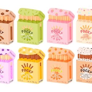 Cute Kawaii Printable Pocky Clipart / Commercial Use/ PNG - Etsy