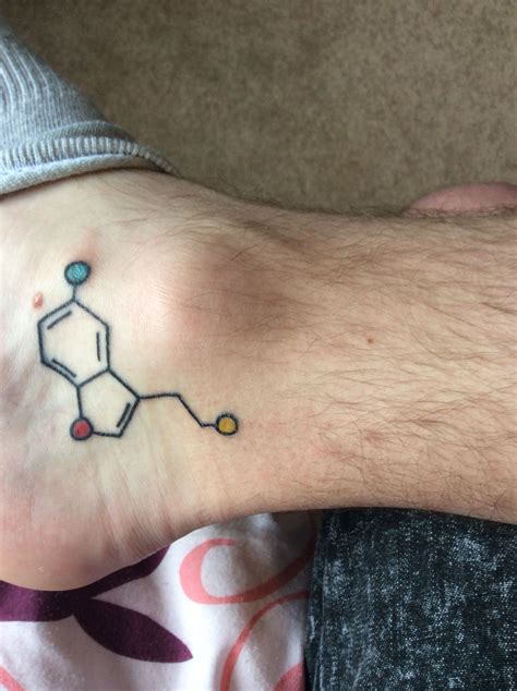 Serotonin Molecule Tattoo @ Inked Up Chester - 3/4/15 | Molecule tattoo, Ink tattoo, Serotonin ...