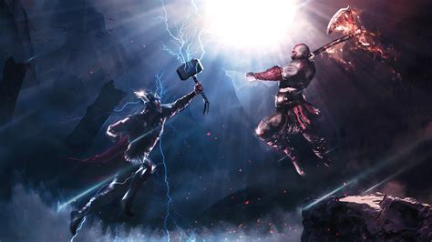 Thor VS Kratos Wallpapers | Wallpapers HD