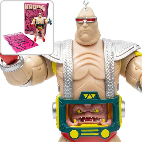 Teenage Mutant Ninja Turtles BST AXN Best of Krang Comic Book & 8-Inch XL Action Figure Set