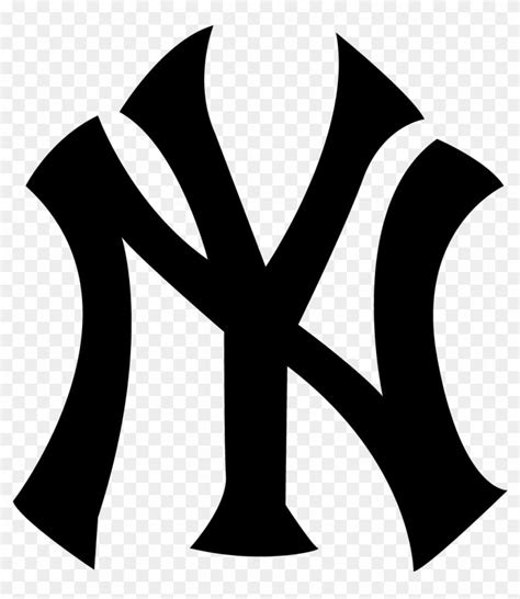 New york yankees black vector logo new york yankees logo black and ...