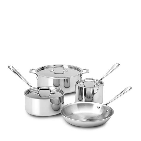 All-Clad All Clad Stainless Steel 7-Piece Cookware Set - 100% Exclusive ...