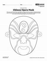 China Chinese Opera Mask  Craft Activity opera mask sketch template