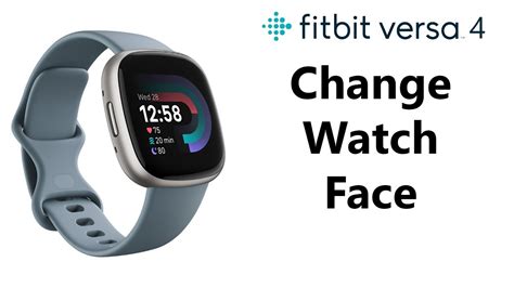 How To Change Clock Face On Fitbit Versa 4 - YouTube