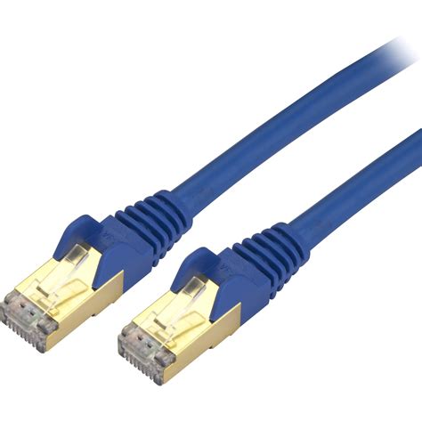 StarTech.com Cat6a Ethernet Cable - 10 ft - Blue - Network Patch Cable ...