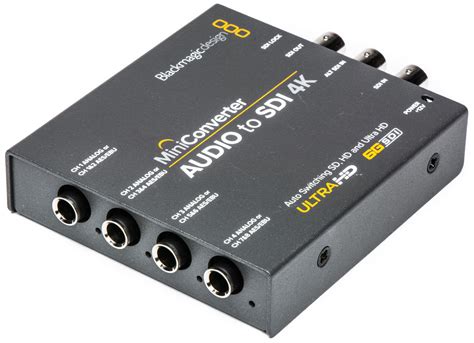 Blackmagic Mini Converter - Audio to SDI 4K - Embedder - Bstock (Open Box/No Inside Packaging)