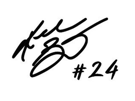 Kobe Bryant Signature Decal Mamba / 24 / 8 | Etsy