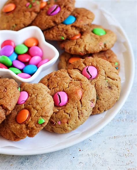 M&M cookies recipe with wheat flour