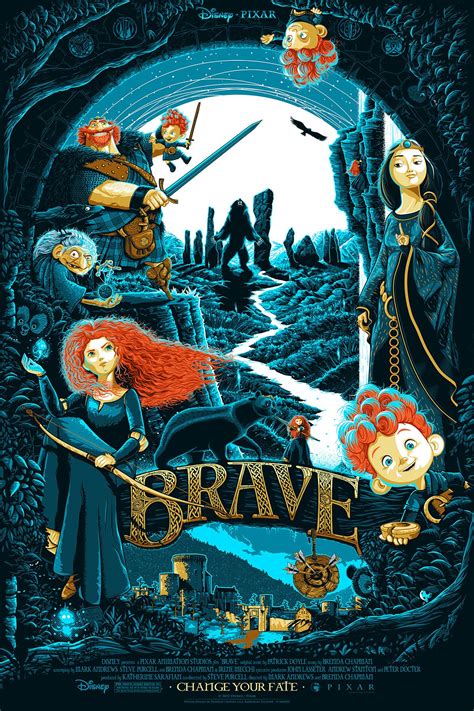 Brave Poster - Created by Patrick Connan | Disney movie posters, Disney art, Disney posters