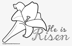 He Is Risen Clip Art Black And White - He Is Risen Clipart PNG Image | Transparent PNG Free ...