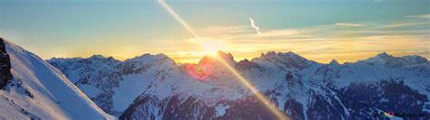 alps sunset 4K wallpaper download