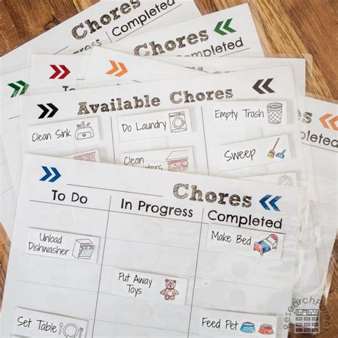 Illustrated Chore Chart - ResearchParent.com