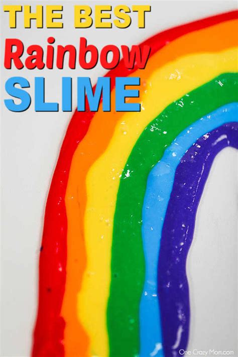 Rainbow Slime - Fun and Colorful Rainbow Slime Recipe