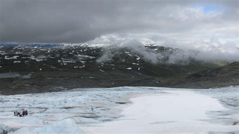 View from a glacier in Oppland, Norway : r/CampingandHiking