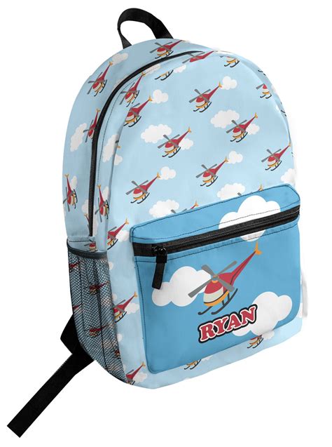 Custom Helicopter Student Backpack (Personalized) | YouCustomizeIt