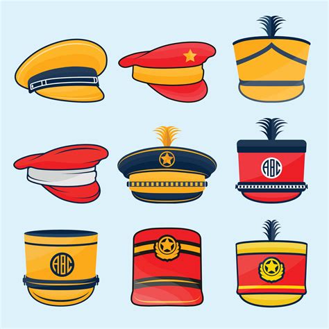 Marching Band Hat Illustration Colourful Design, Best Hat Illustration Design And Concept ...