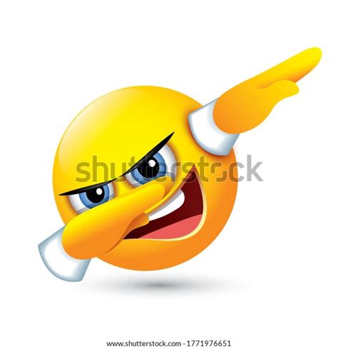 Dabbing Emoji Dab Football Sport Dance Stock Vector (Royalty Free) 1771976651 | Shutterstock