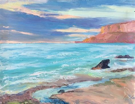 Seascape Original Oil Painting Canvas Landscape Marina | Etsy