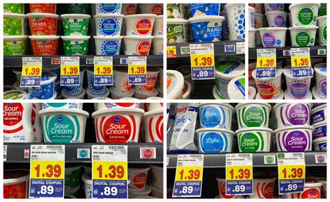 Kroger brand Sour Cream, Cottage Cheese and Dips ONLY $0.89! - Kroger Krazy