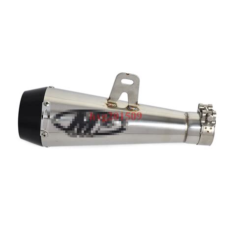 Universal Black GP Exhaust Muffler Pipe Slip on Motorcycle Street Bike 51mm-in Exhaust & Exhaust ...