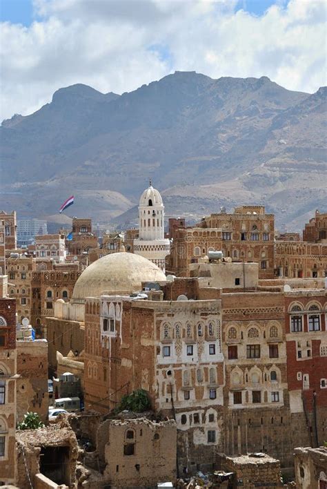 Capital of Yemen, Sanaa stock photo. Image of exterior - 118340628