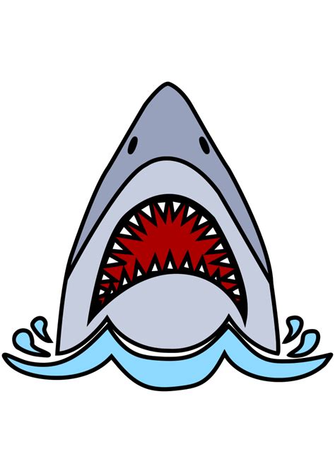 Shark Head With Open Mouth Free SVG File - SVG Heart