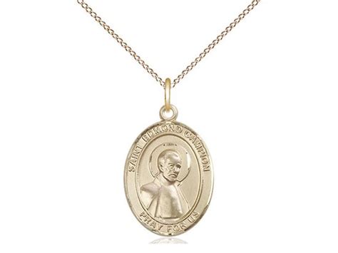 14K Gold Filled Saint Edmund Campion Medal on 20 Inch Gold Filled Chain ...