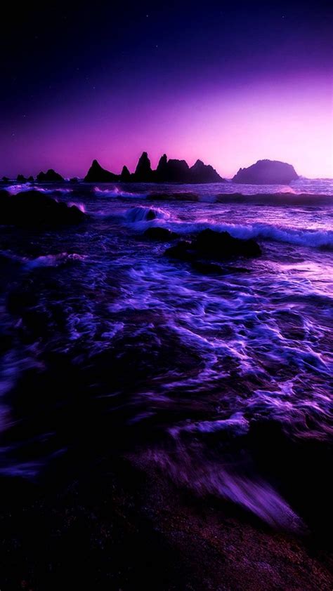 🖤💜PURPLE💜🖤 | Beach wallpaper, Beach, Background