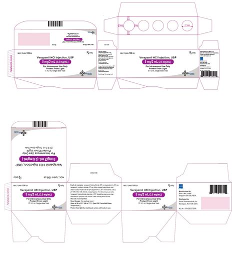 Verapamil Injection - FDA prescribing information, side effects and uses