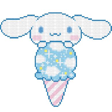 cinnamoroll ice cream, sanrio , cinnamoroll , pixel , cute - Бесплатный анимированный гифка - PicMix