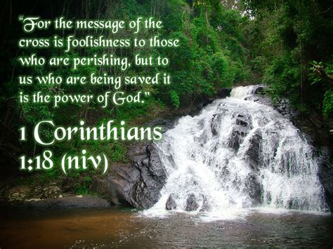 1 Corinthians 1 : 18 Bible Verse Wallpaper