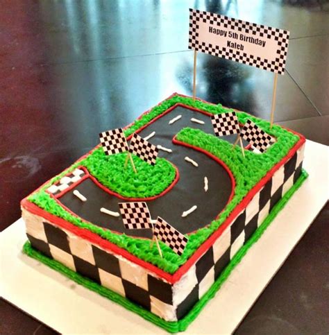 Number 5 Race Track Cake - CakeCentral.com