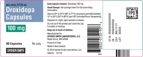 Droxidopa - FDA prescribing information, side effects and uses