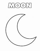 Printable Moon Coloring Pages sketch template