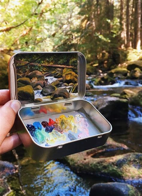 Altoids Tin Art | Tin art, Amazing art painting, Travel art kit