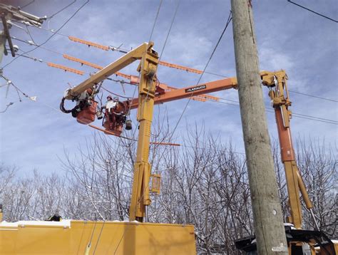 Construction of overhead power lines - Lanauco