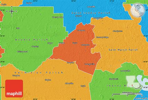 Lafayette Parish District Map