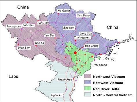 Northern Vietnam weather by regional patterns