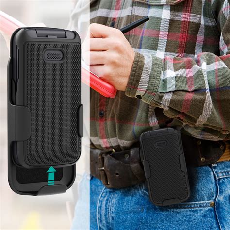 Alcatel Go Flip 3 DuraClip Case with Belt Clip Holster - Encased