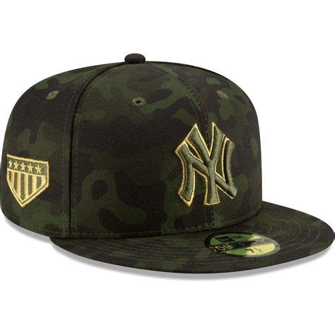 New York Yankees New Era 2019 MLB Armed Forces Day On-Field 59FIFTY Fitted Hat - Camo, Size: 7 3 ...