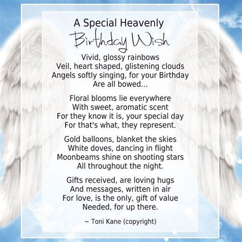 A Special Heavenly Birthday Wish | First birthday quotes, Happy ...