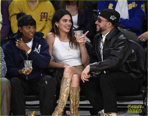 Kendall Jenner & Bad Bunny Sit Courtside at Lakers Playoff Game in Los ...