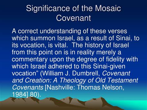 PPT - The Mosaic Covenant PowerPoint Presentation, free download - ID ...