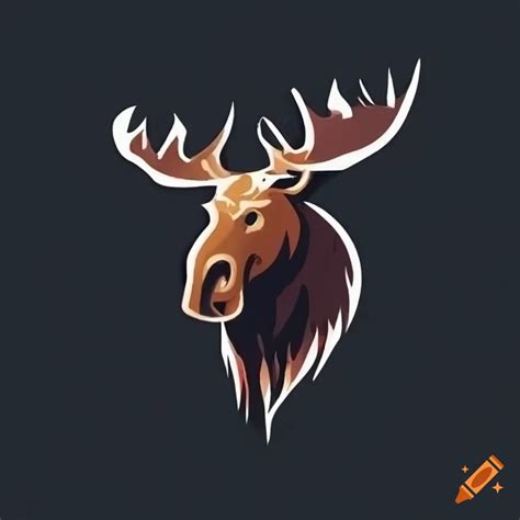 Logo of a powerful moose